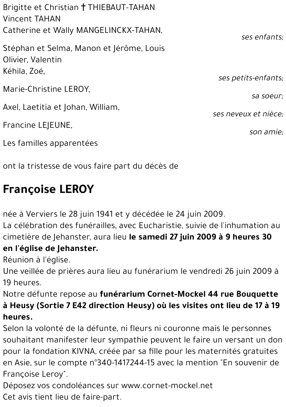 Françoise LEROY