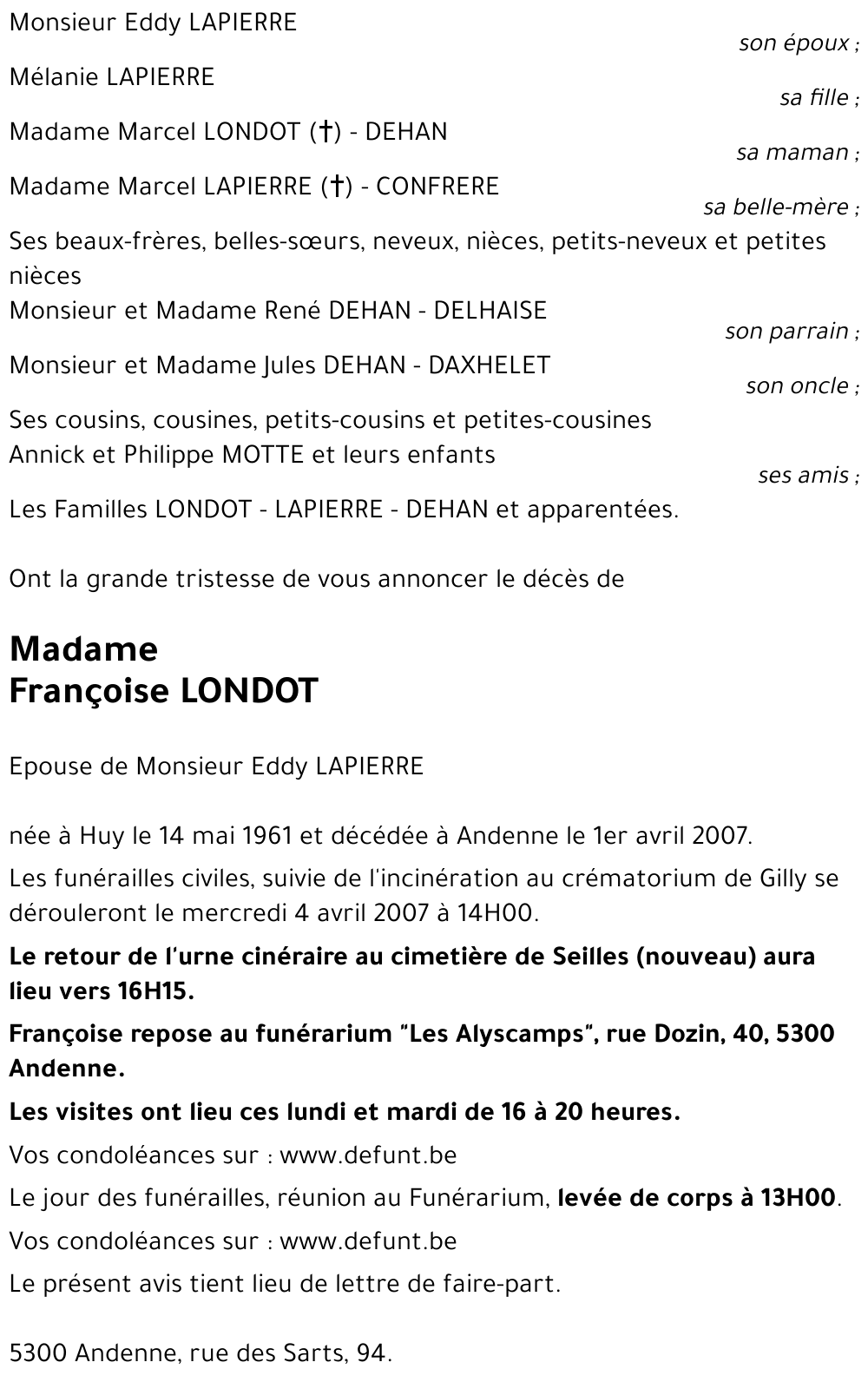 Françoise LONDOT