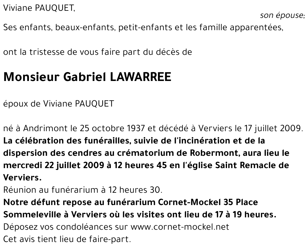 Gabriel LAWARREE