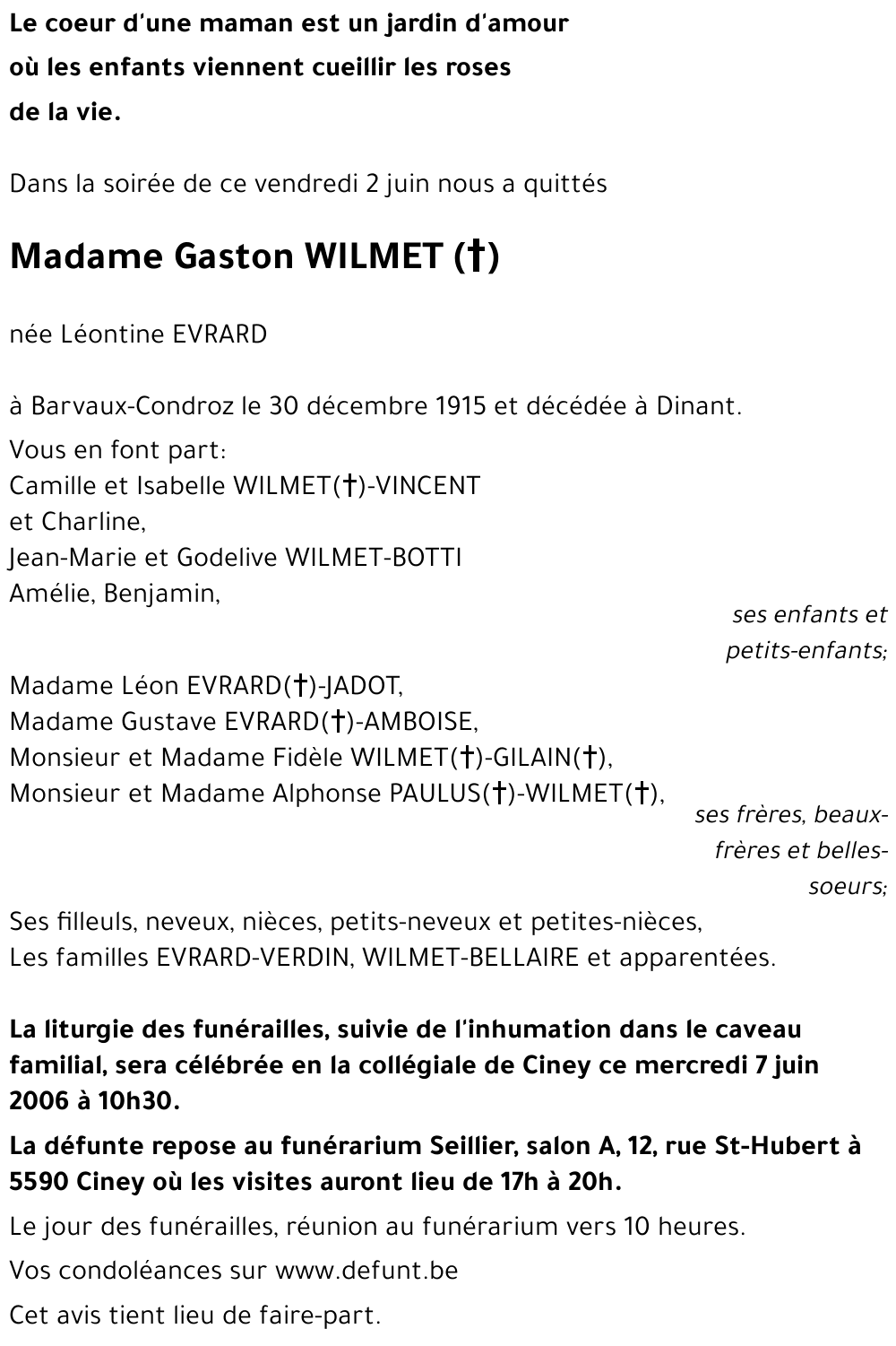 Gaston WILMET