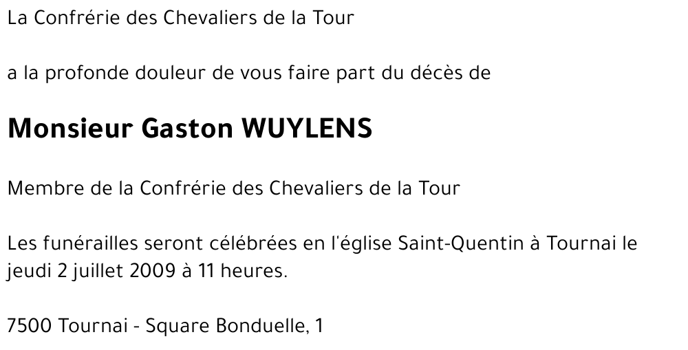 Gaston WUYLENS