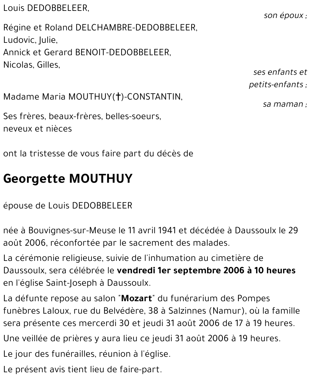 Georgette MOUTHUY