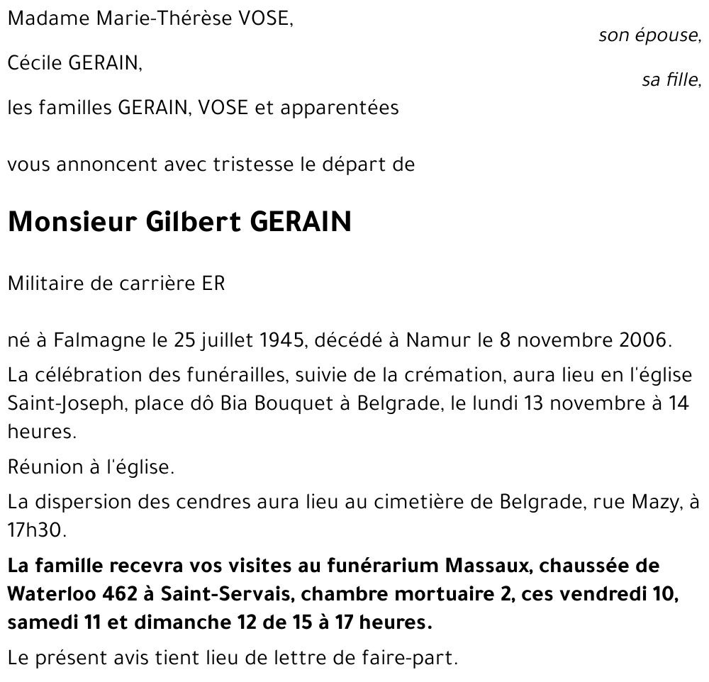 Gilbert GERAIN