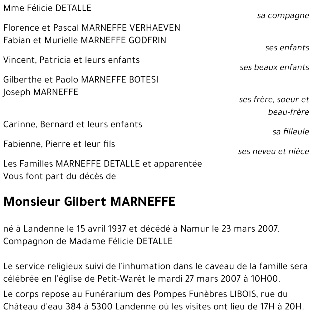 Gilbert MARNEFFE