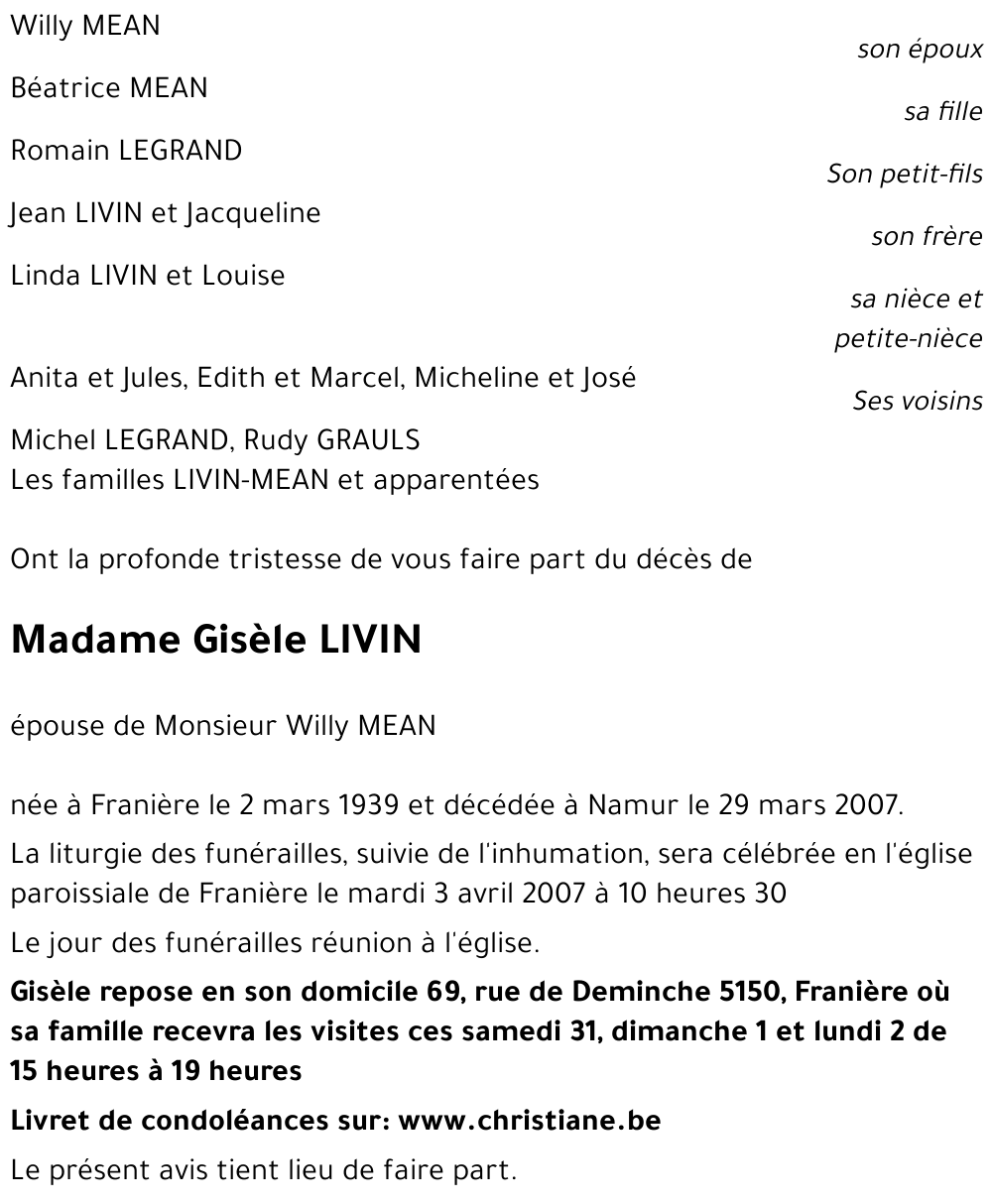 Giséle LIVIN