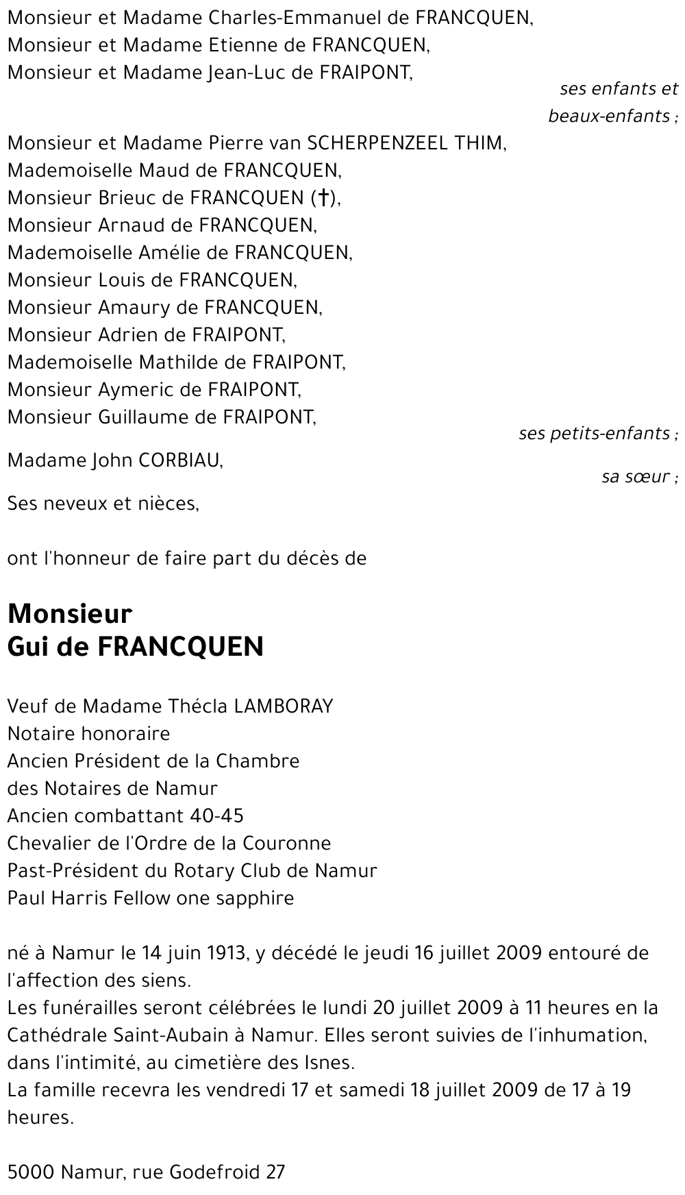 Gui de Francquen