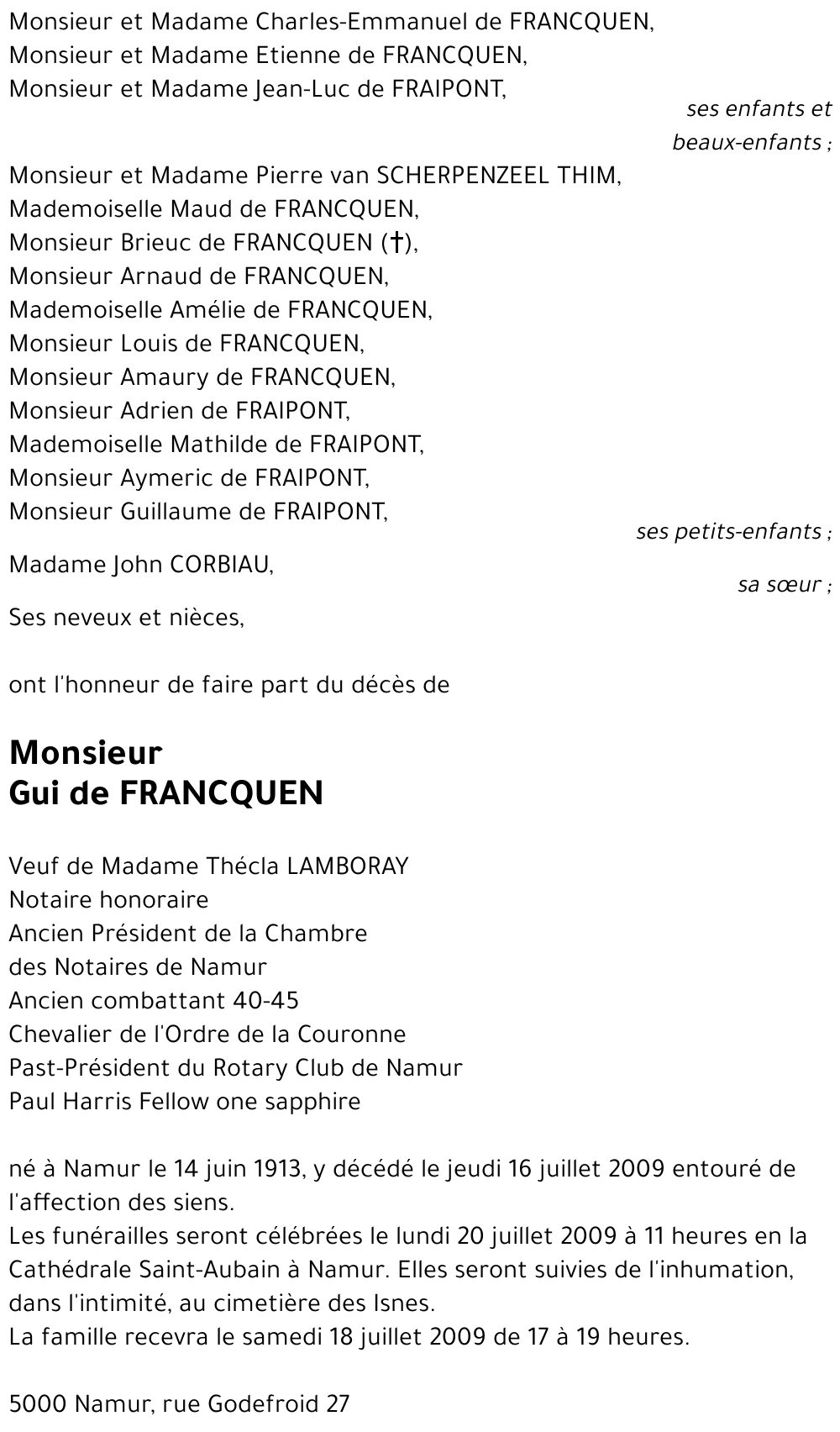 Gui de Francquen