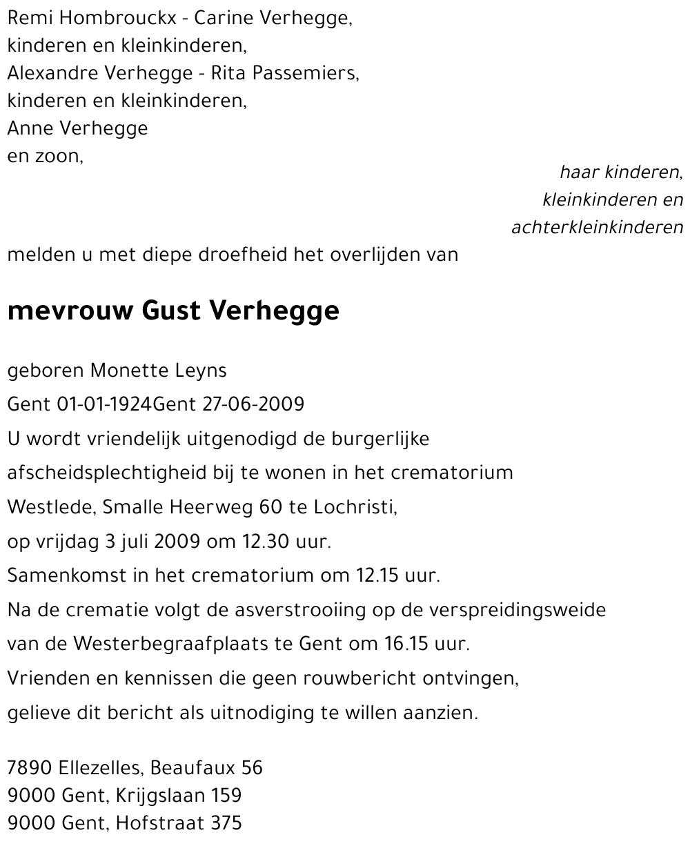 Gust Verhegge