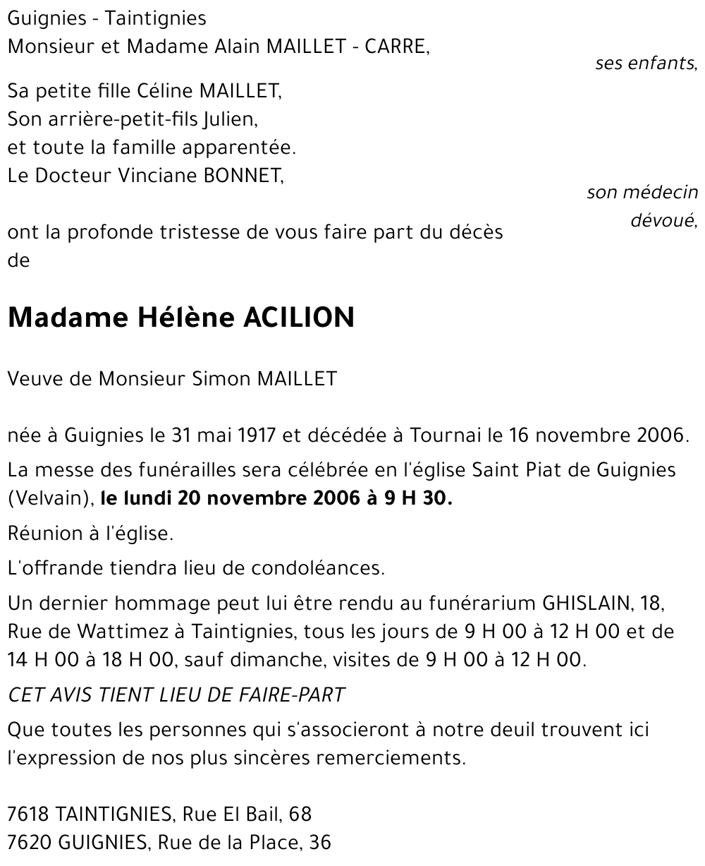 Hélène ACILION