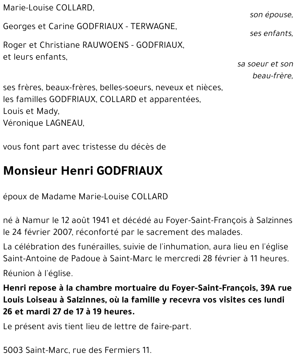 Henri GODFRIAUX