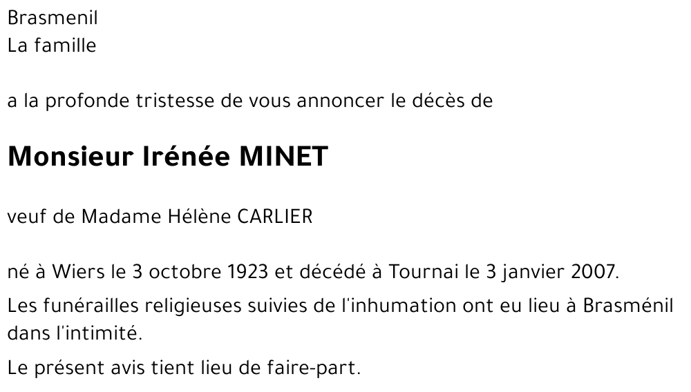 Irénée MINET