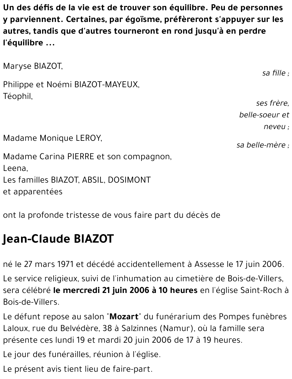 Jean-Claude BIAZOT