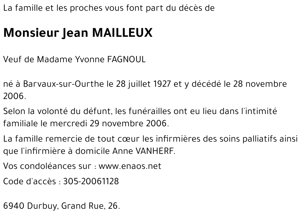 Jean MAILLEUX