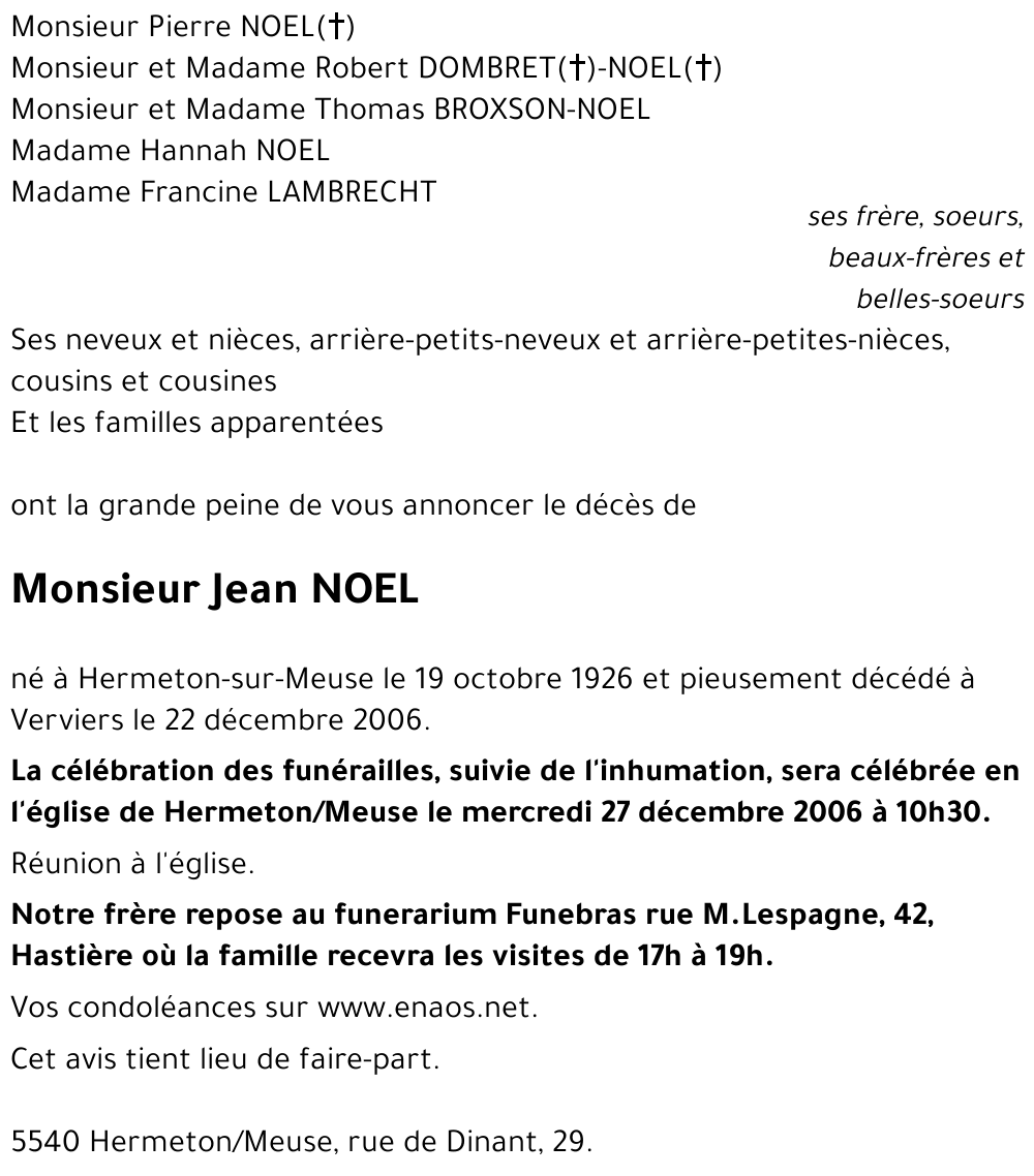 Jean NOEL