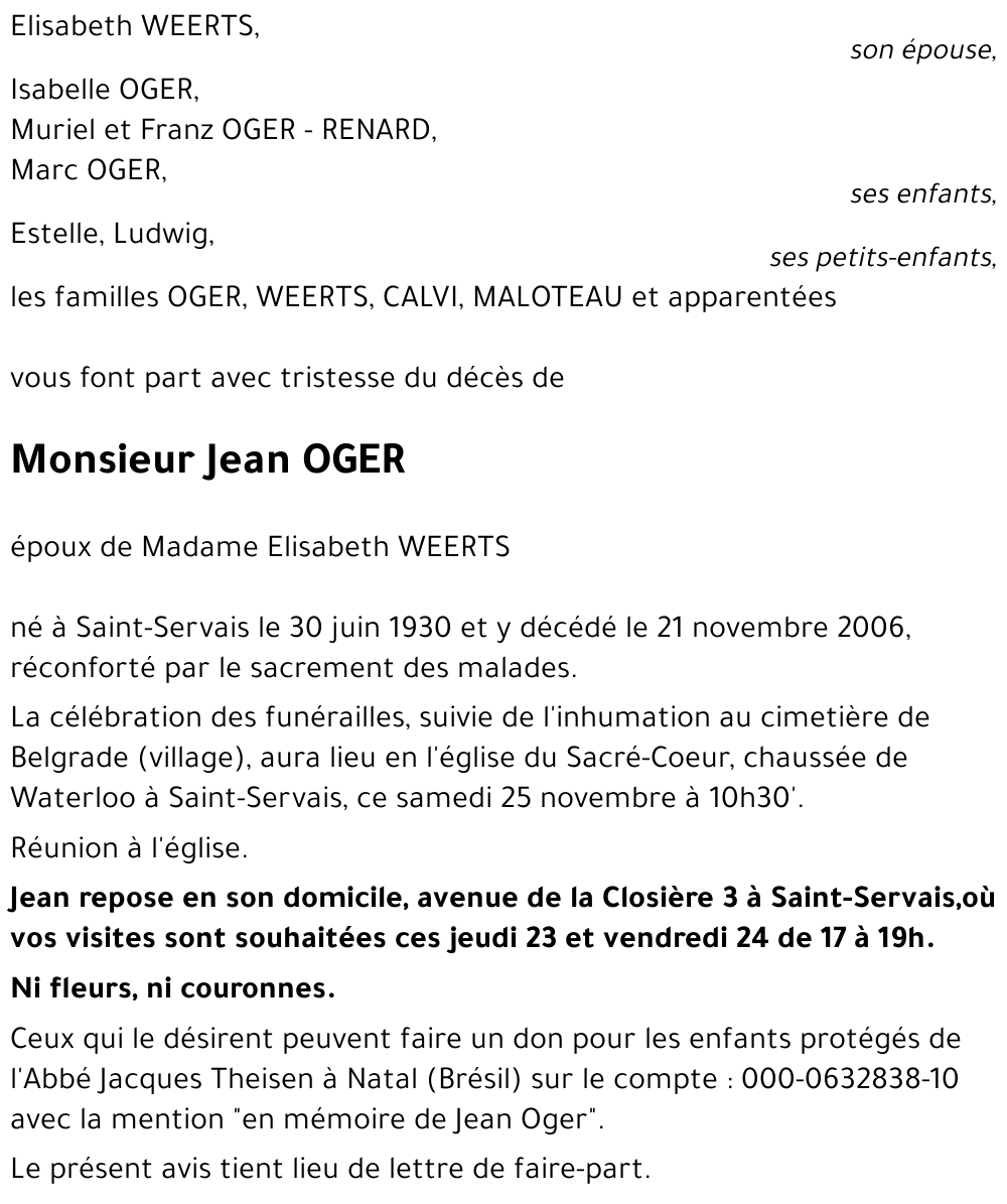 Jean OGER