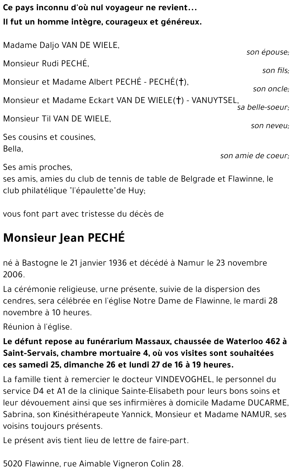 Jean PECHÉ