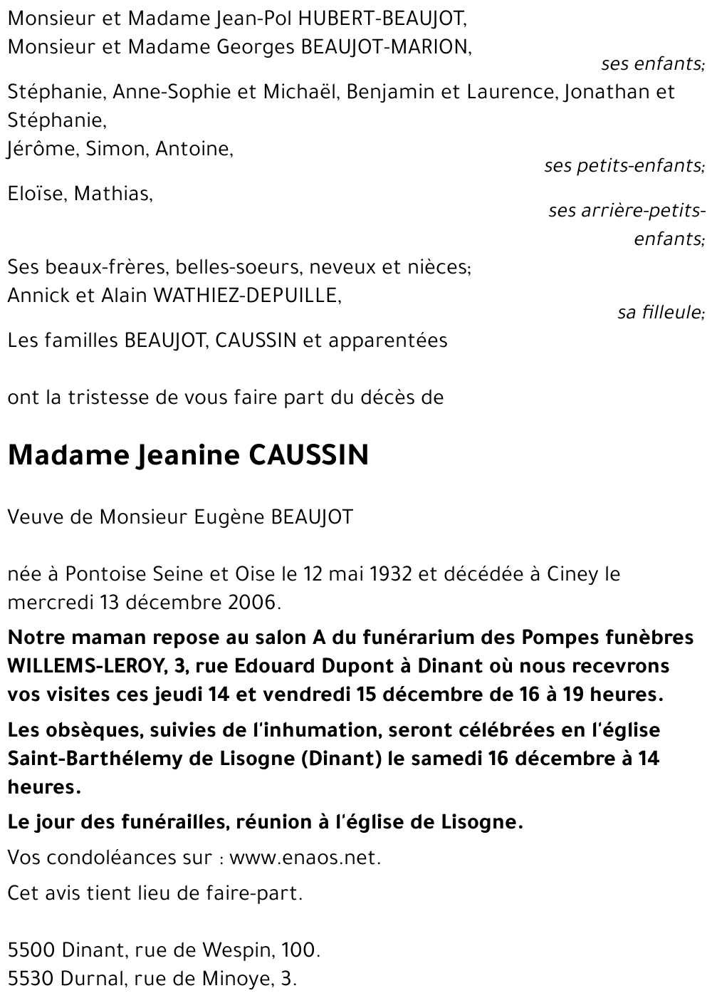 Jeanine CAUSSIN