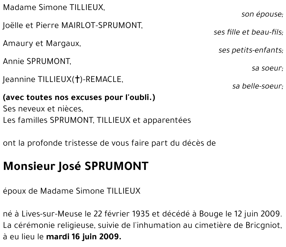 José SPRUMONT