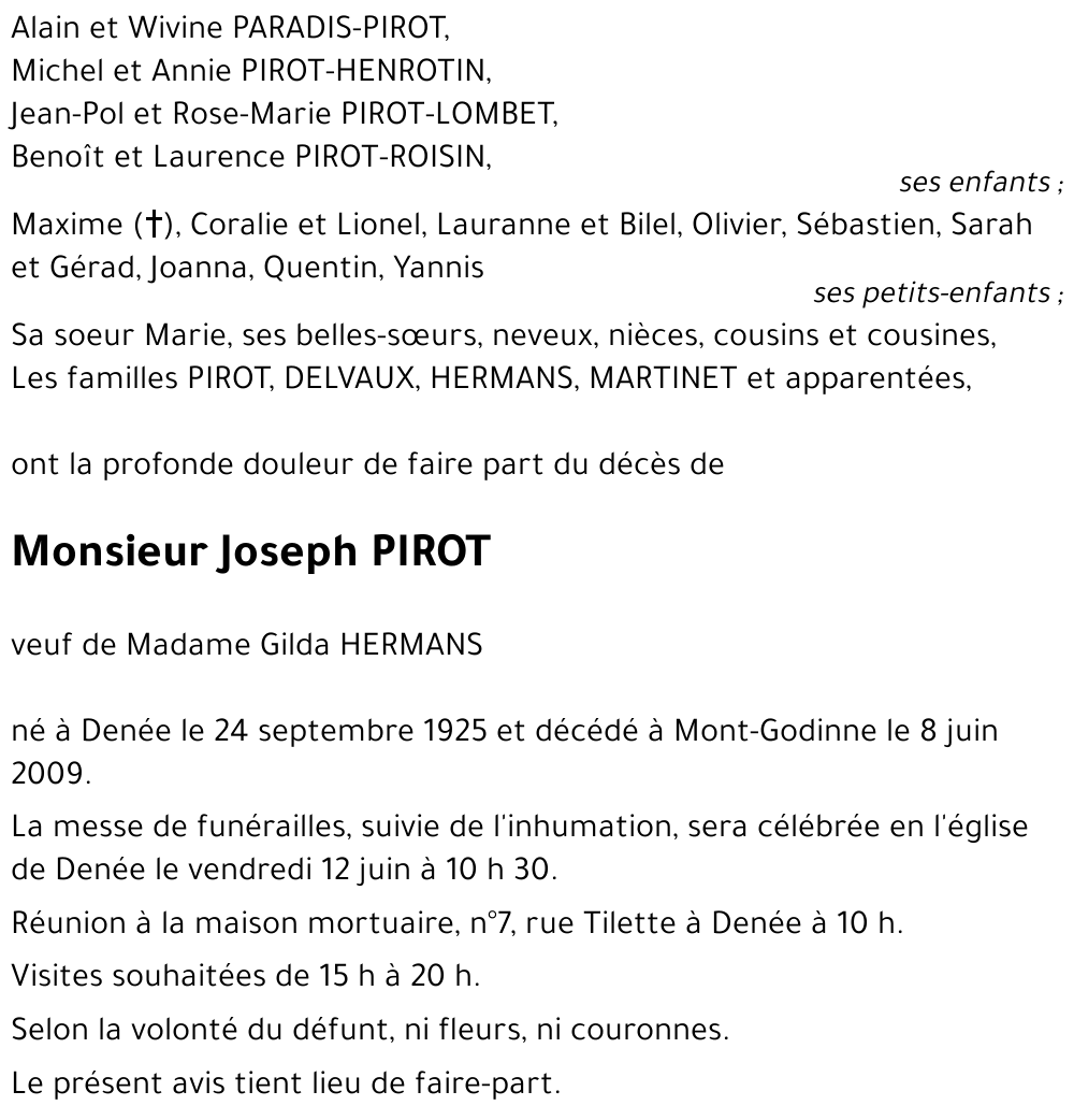 Joseph PIROT