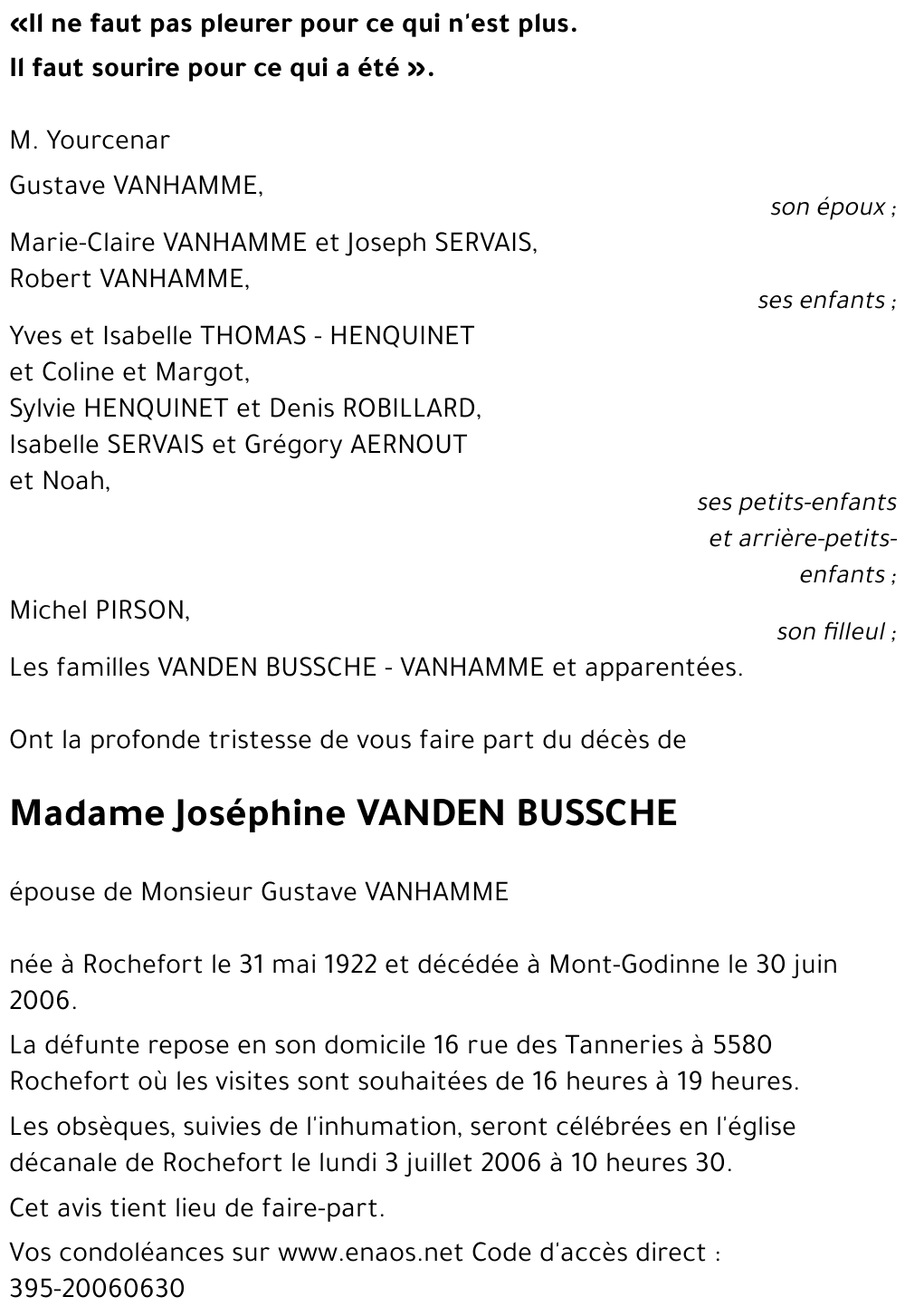 Joséphine VANDEN BUSSCHE