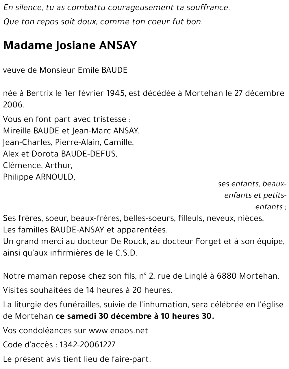 Josiane ANSAY