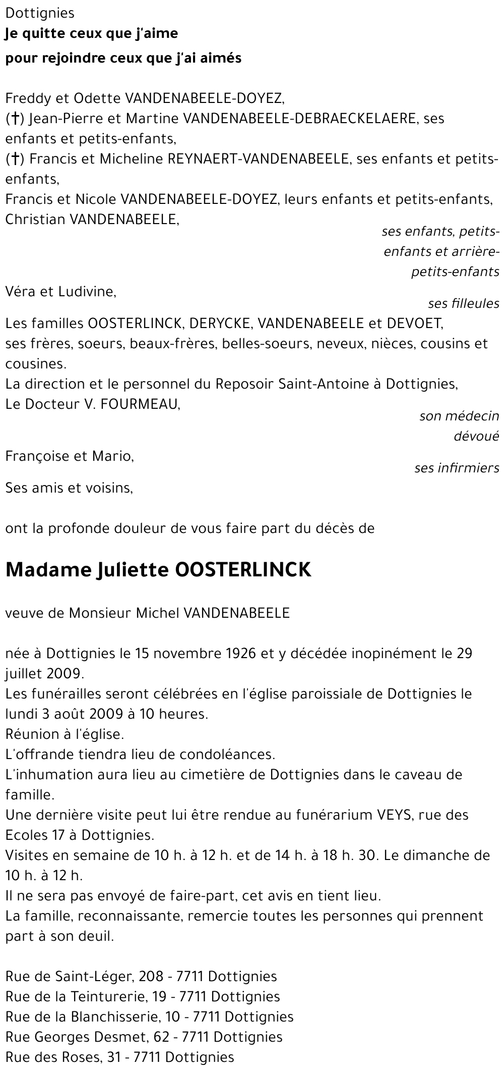 Juliette Oosterlinck