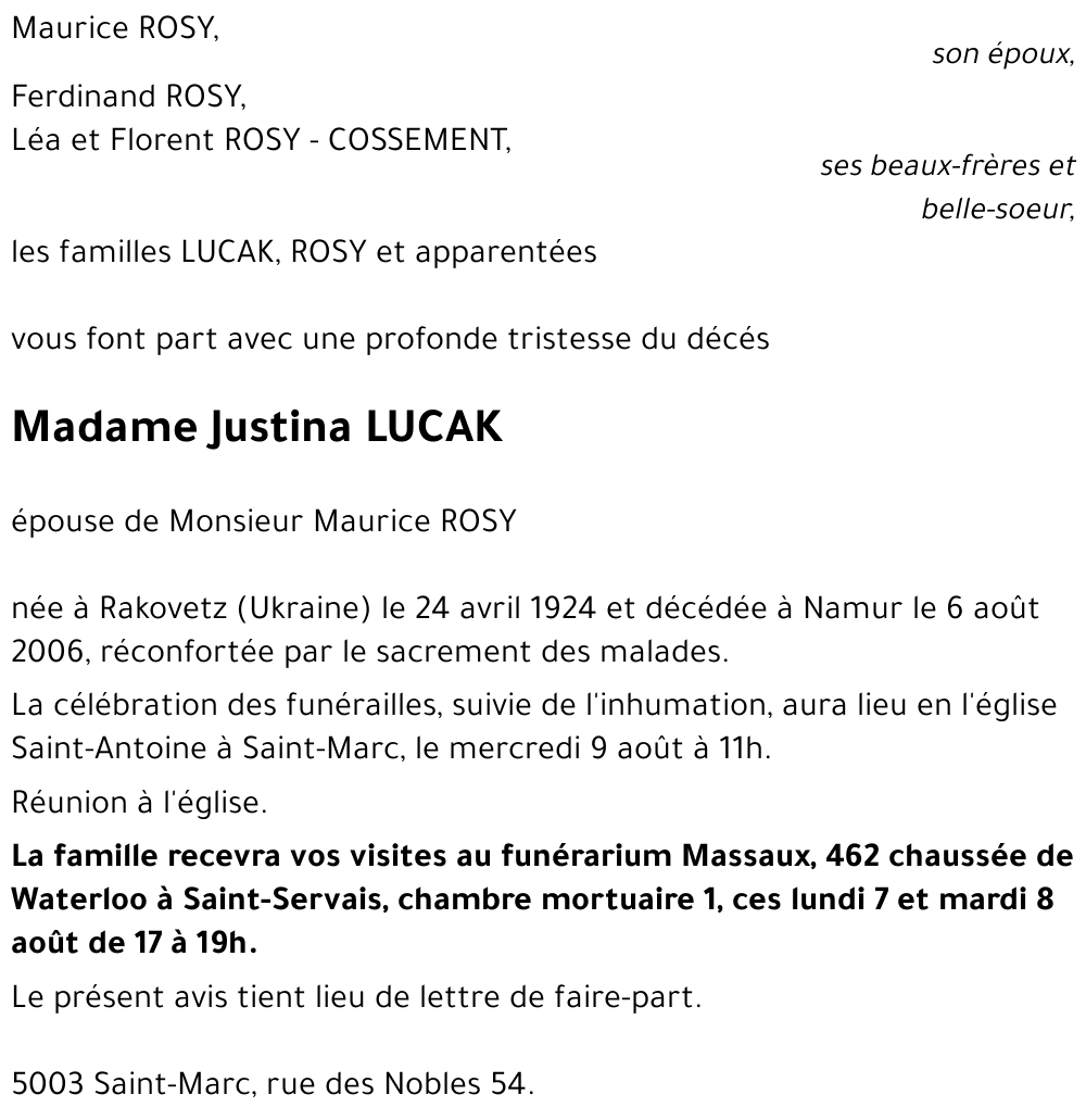 Justina LUCAK