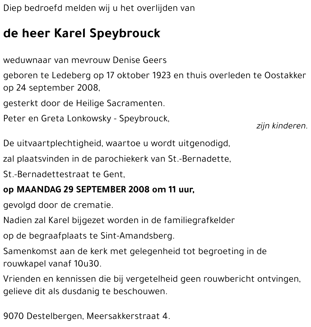 Karel Speybrouck