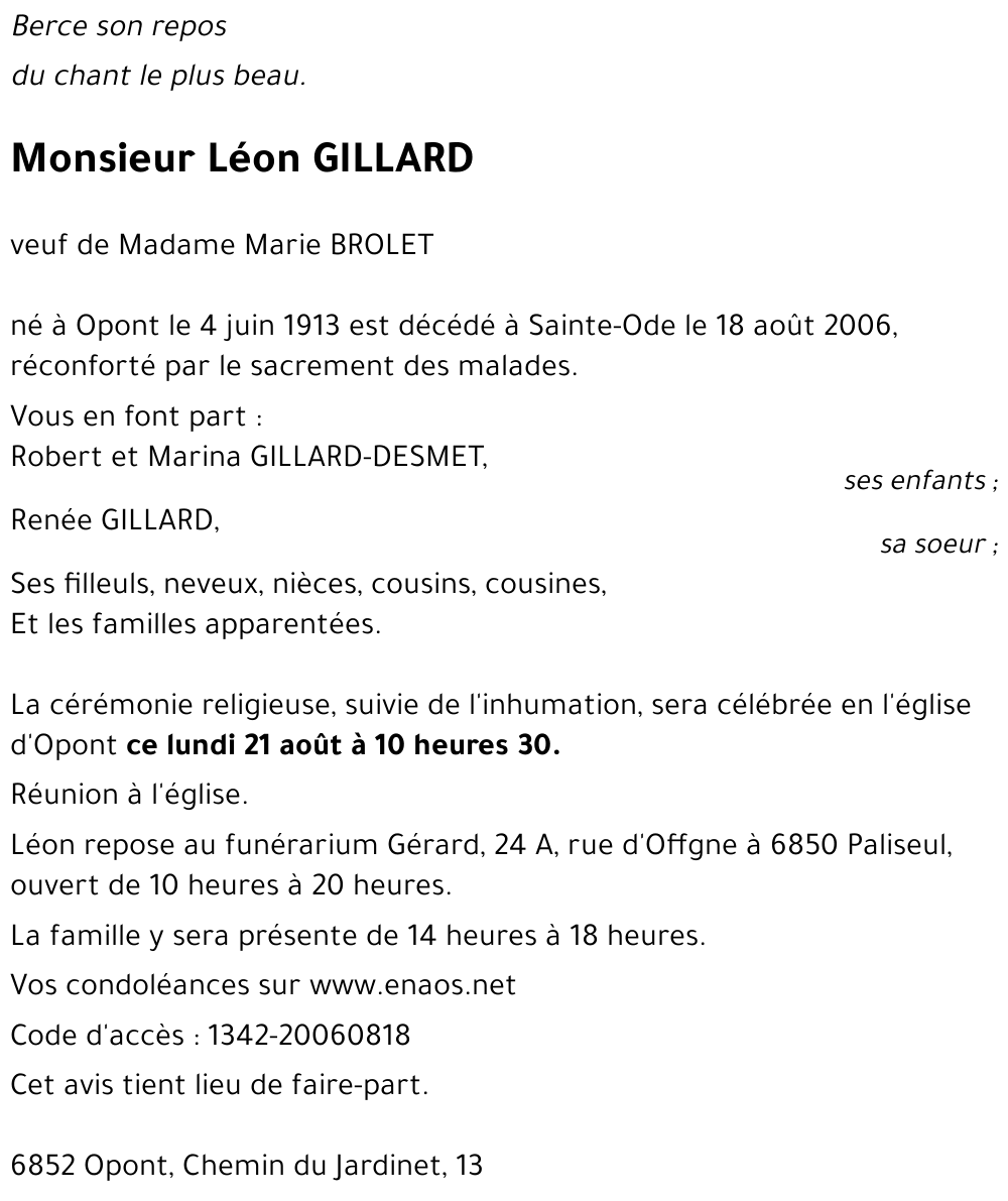 Léon GILLARD