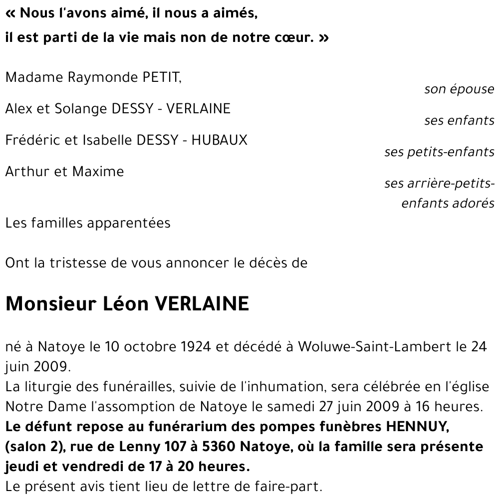 Léon VERLAINE