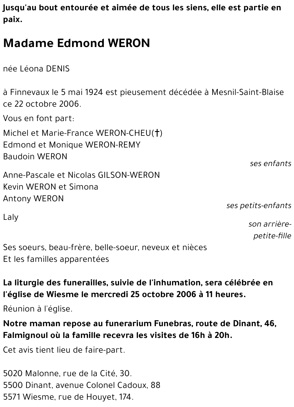 Leona DENIS