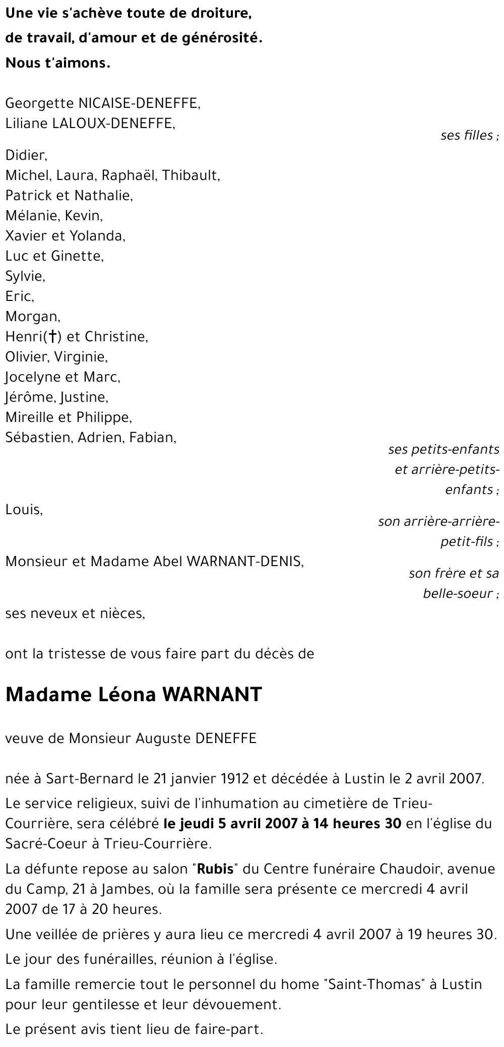 Léona WARNANT