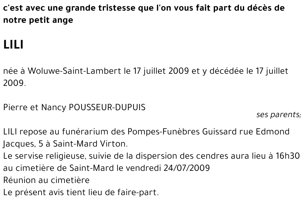 LILI POUSSEUR