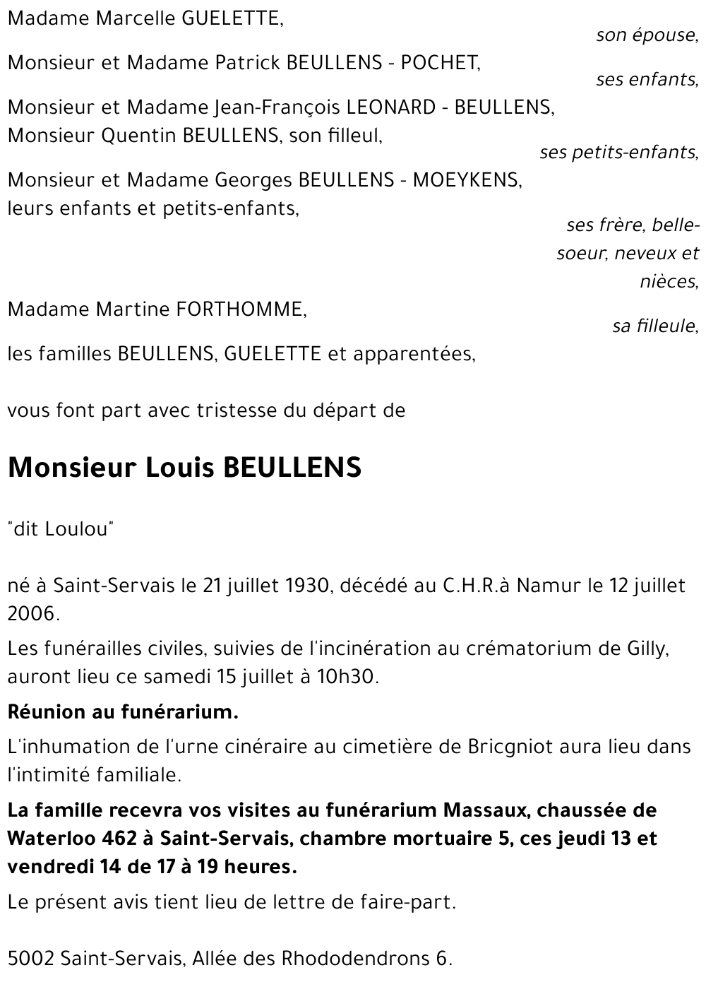 Louis BEULLENS