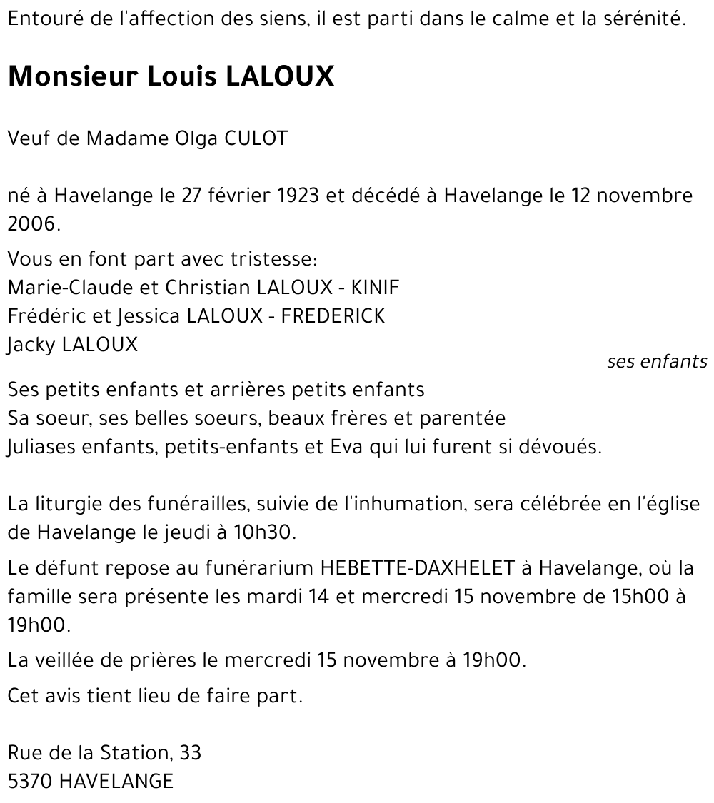 Louis LALOUX