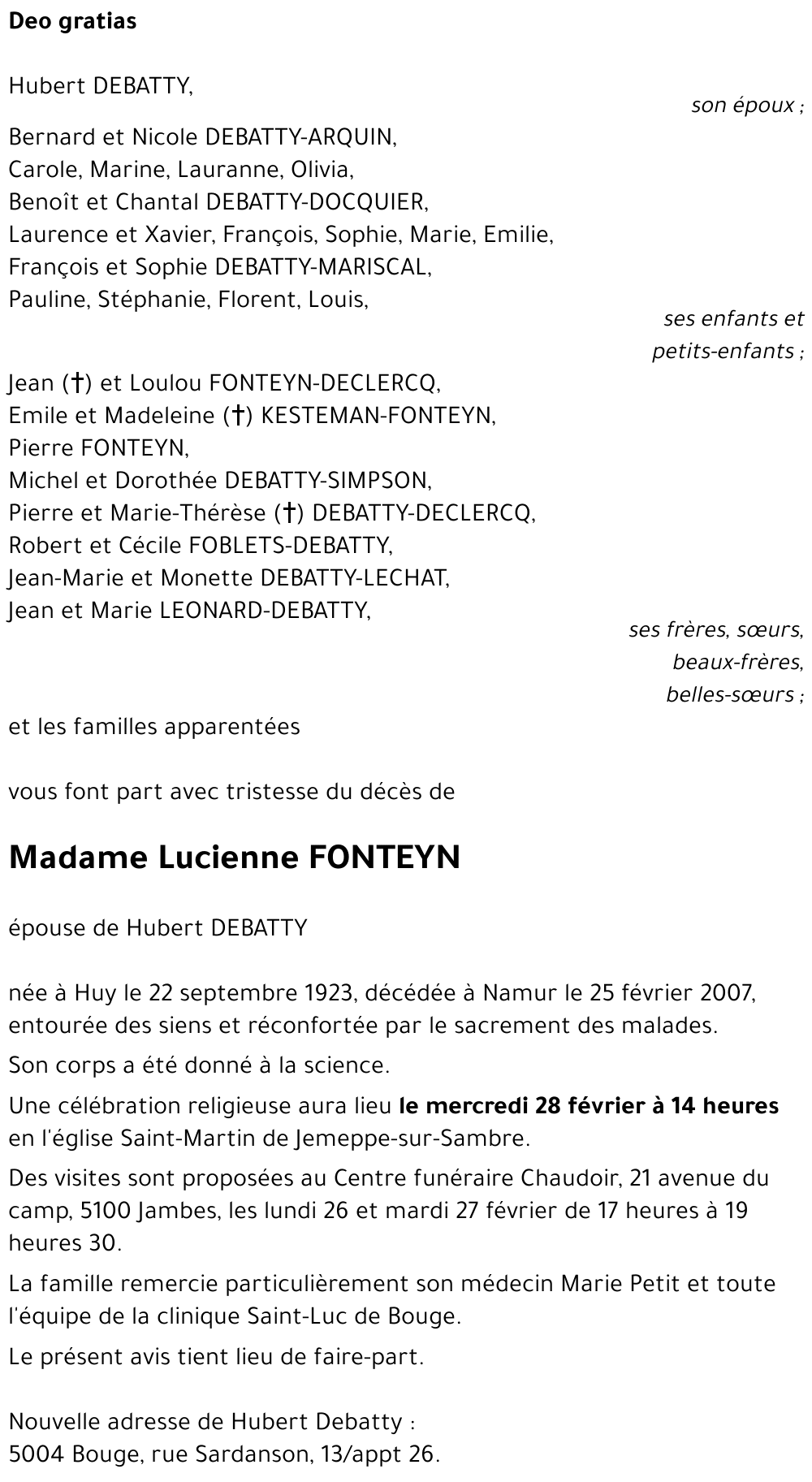 Lucienne FONTEYN