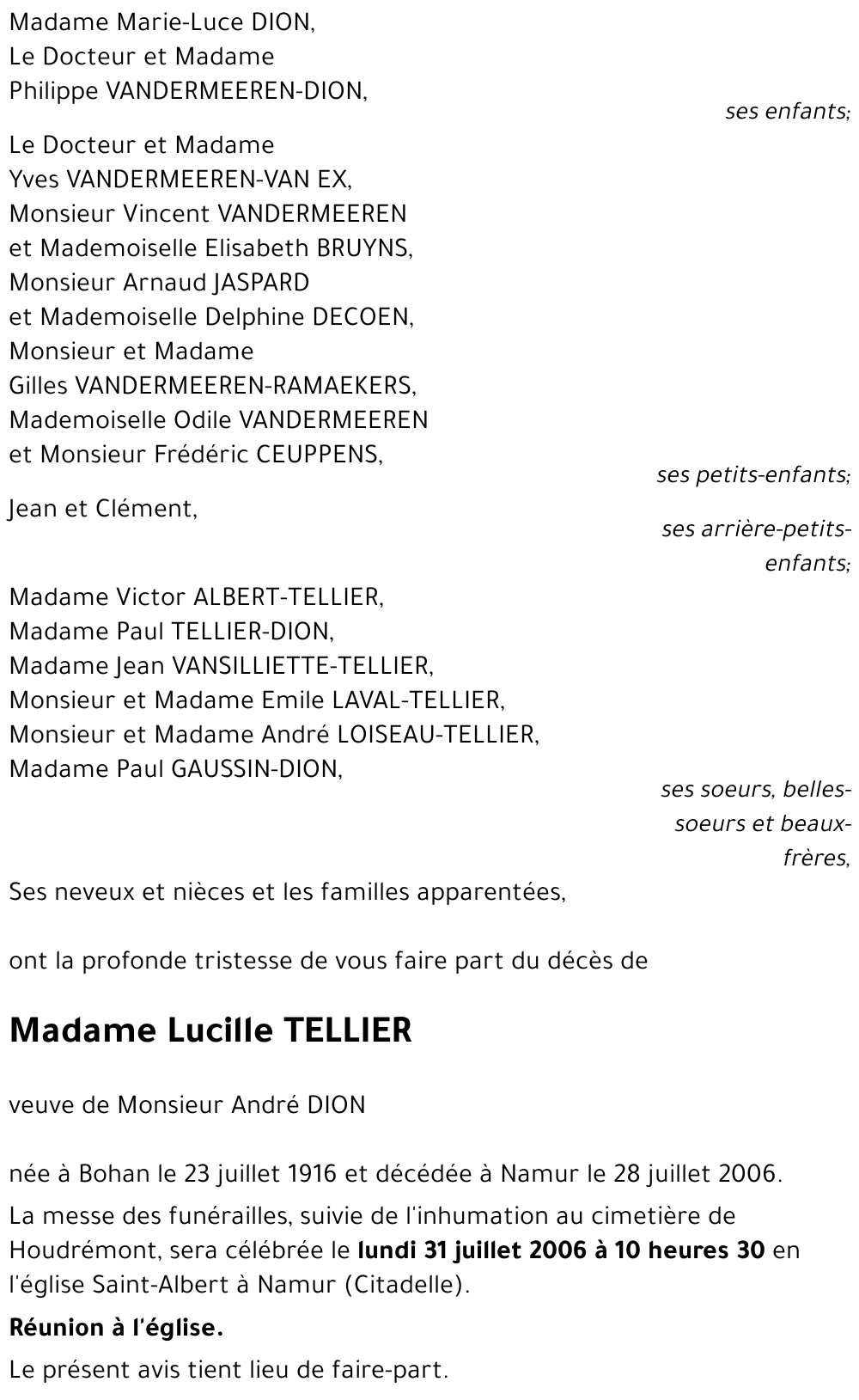 Lucille TELLIER