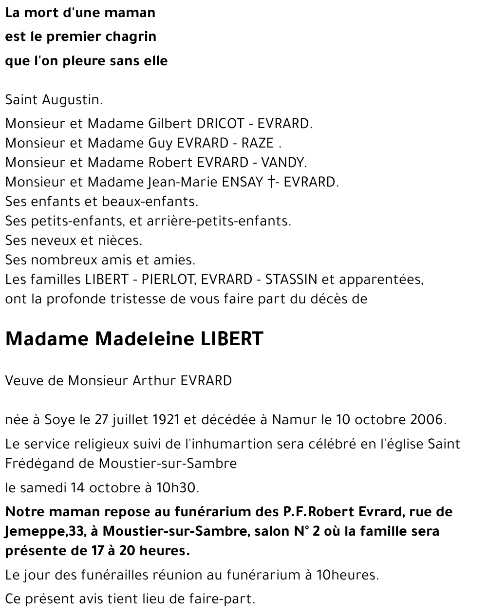 Madeleine LIBERT