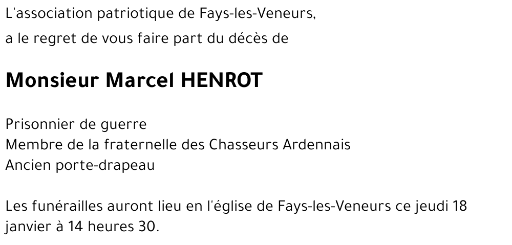 Marcel HENROT