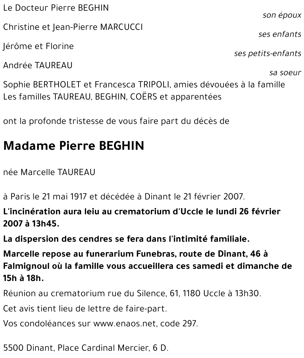 Marcelle TAUREAU