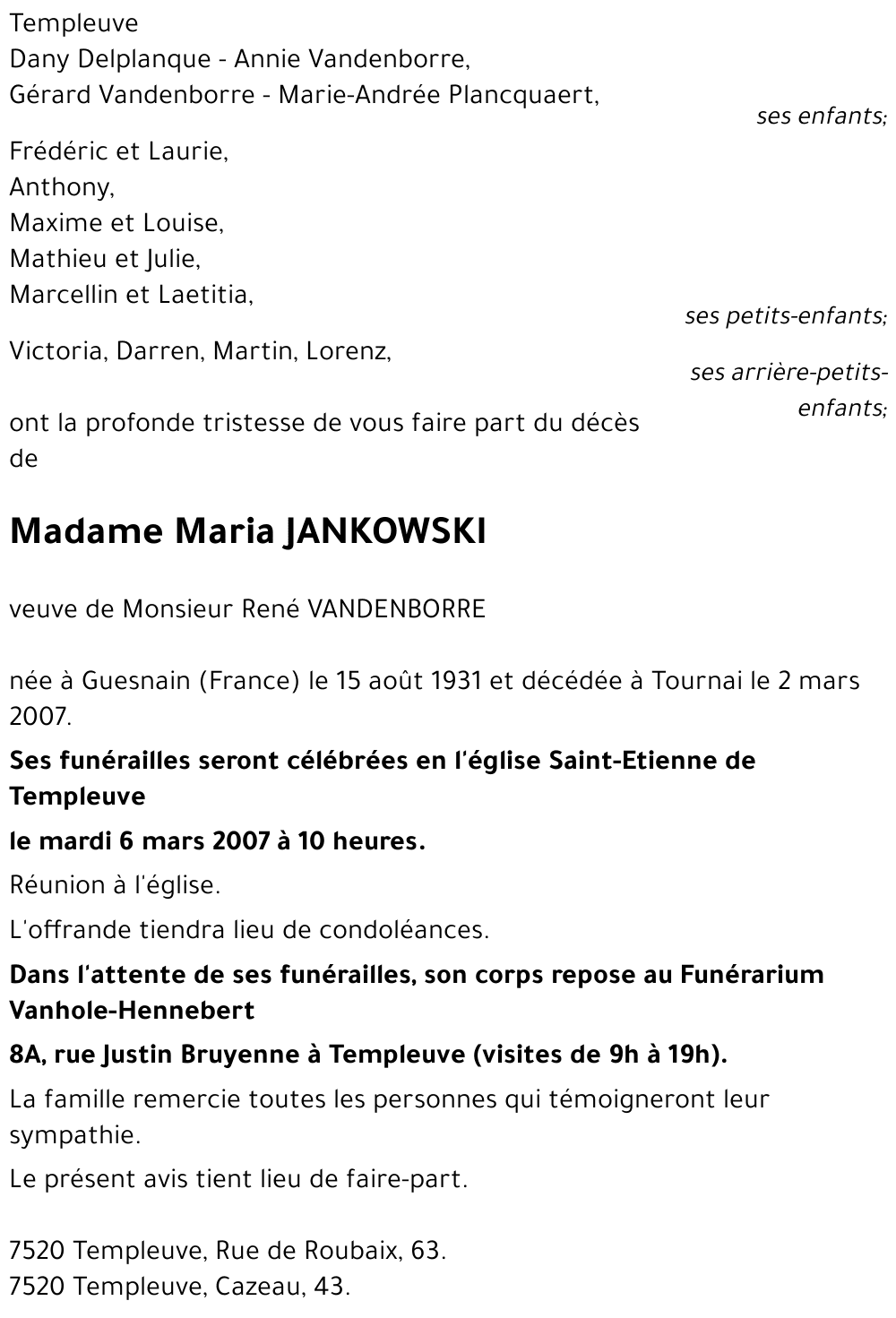 Maria JANKOWSKI