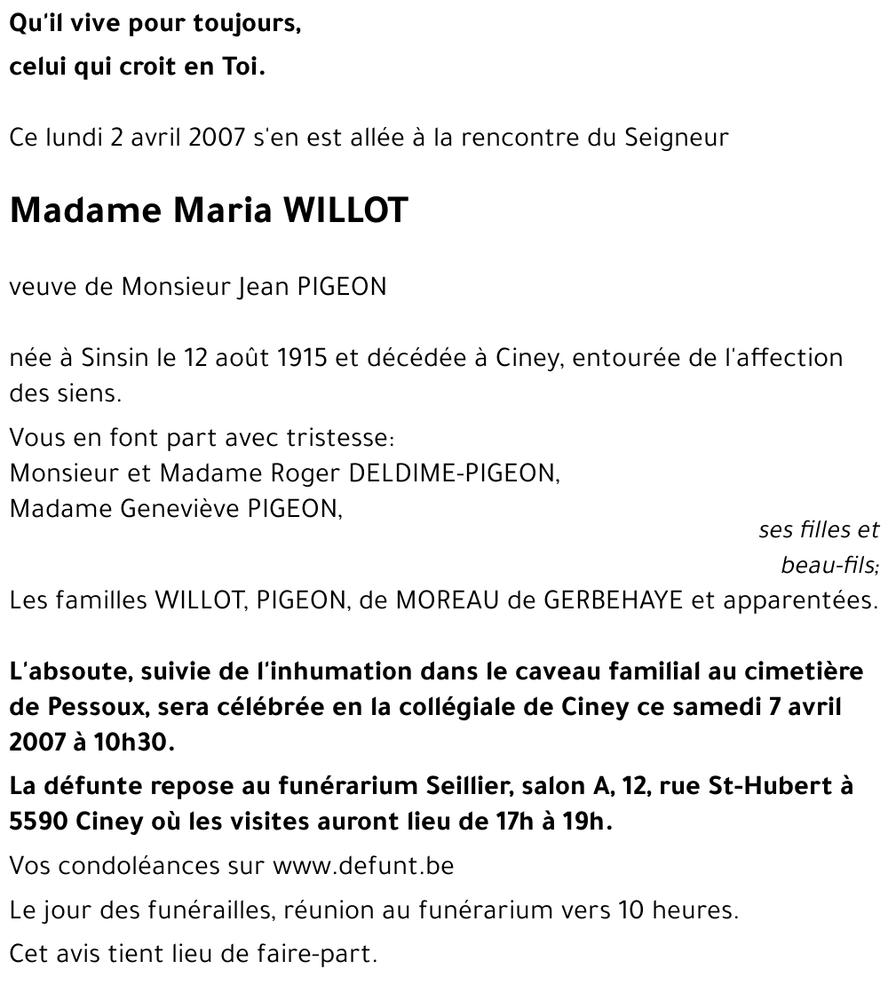 Maria WILLOT
