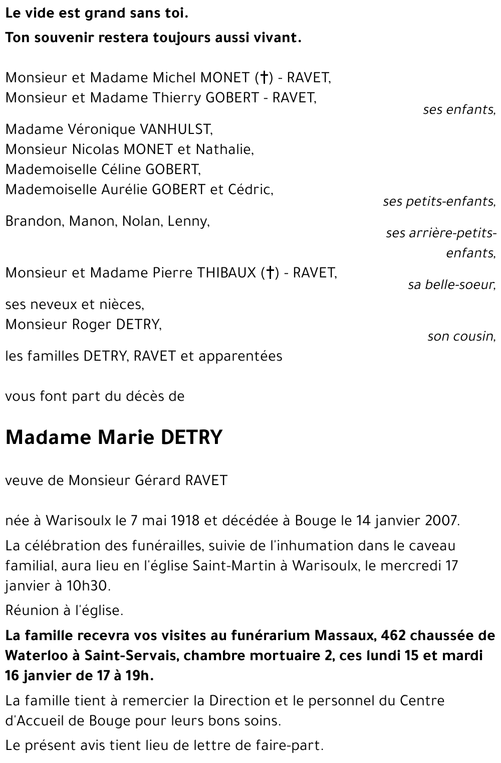 Marie DETRY