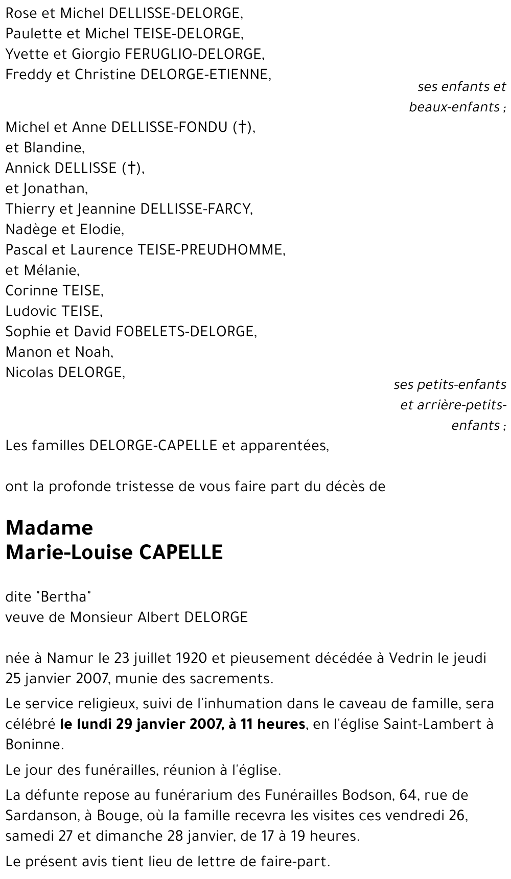 Marie-Louise CAPELLE