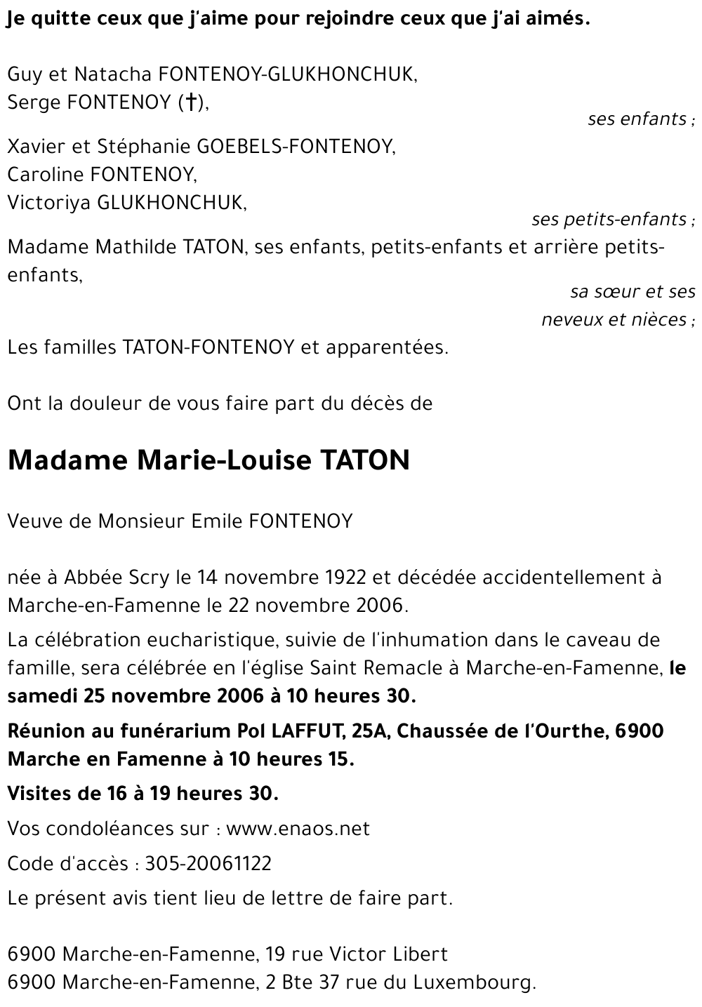 Marie-Louise TATON