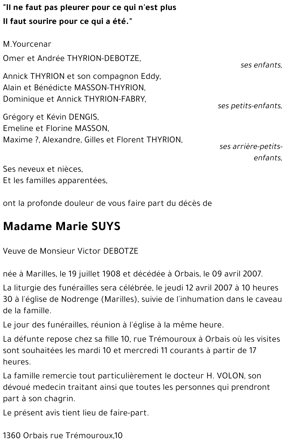 Marie SUYS