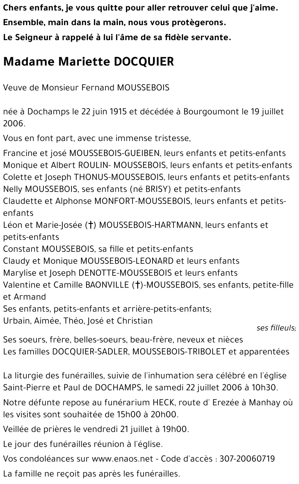 Mariette DOCQUIER