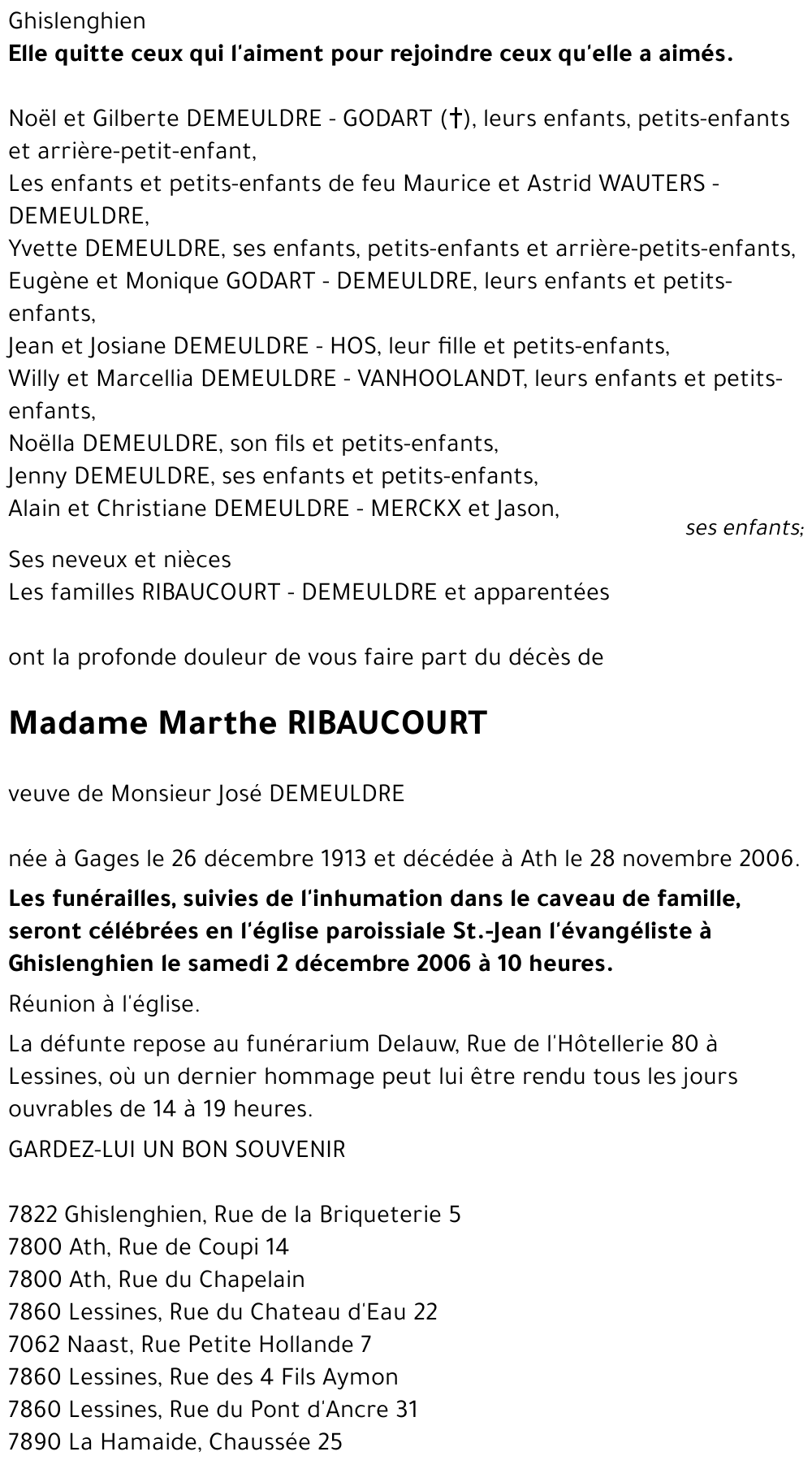 Marthe RIBAUCOURT