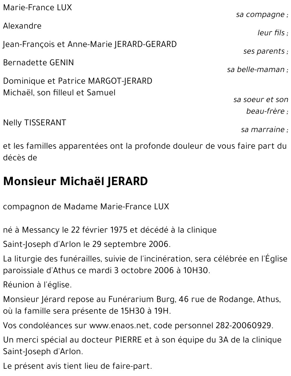 Michaël JERARD