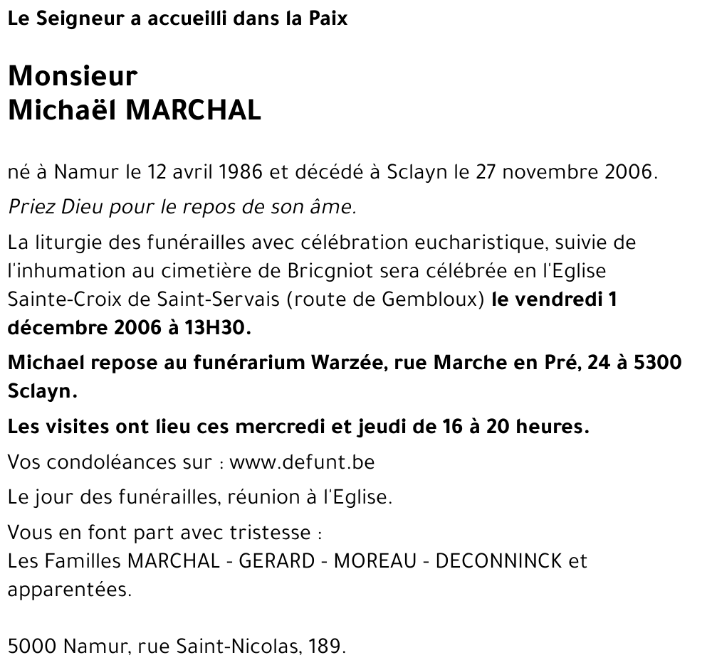 Michaël MARCHAL